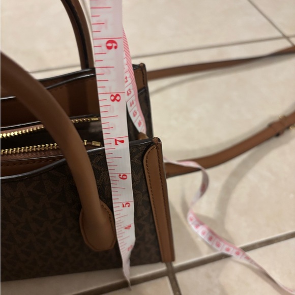 Michael Kors Brown and Tan Crossbody Bag - Picture 6 of 8